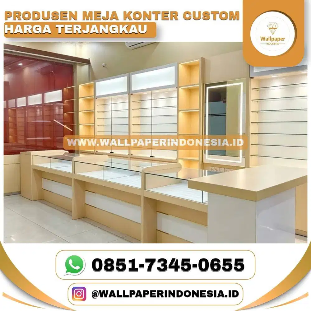PRODUSEN MEJA KONTER CUSTOM HARGA TERJANGKAU