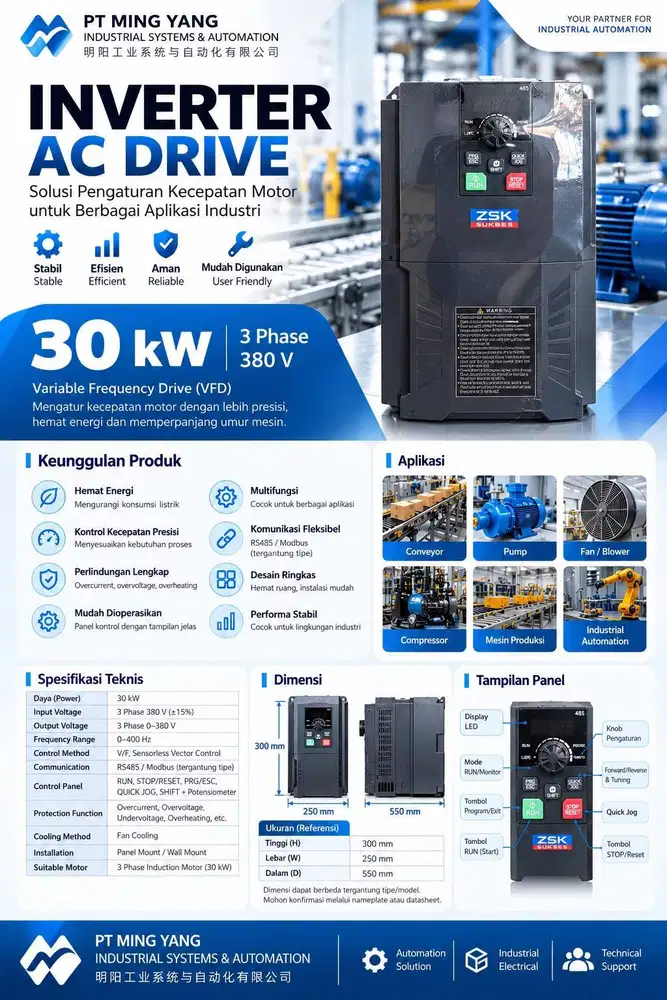 Mesin Inverter Merk ZSK Ready Stock Murah