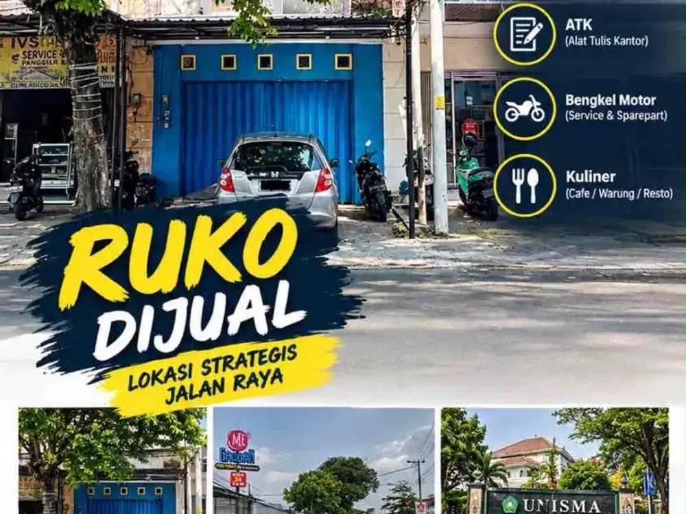 Termurah Ruko di Jalan Raya Poros Tlogomas Dinoyo
