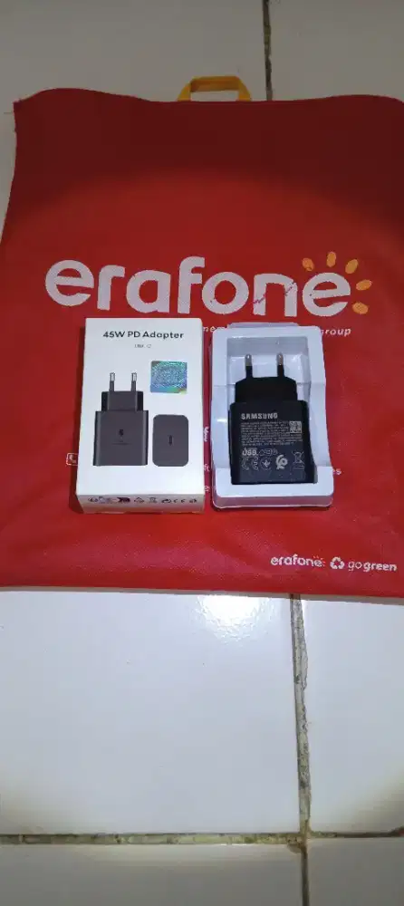 Charger Samsung original TipeC 45Watt SuperFastCharge Baru