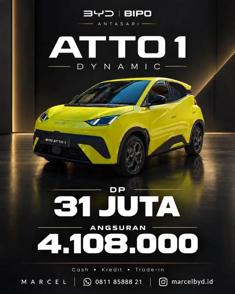 [DP 31JT] MOBIL BARU BYD ATTO 1 DYNAMIC