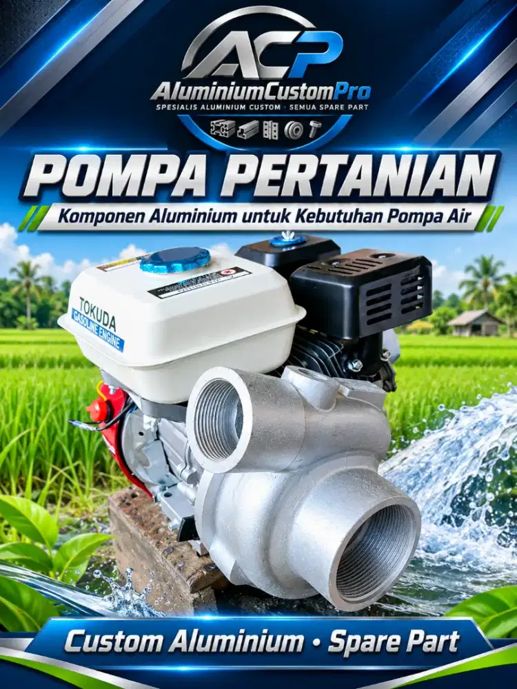 Sparepart Pompa Pertanian Aluminium custom