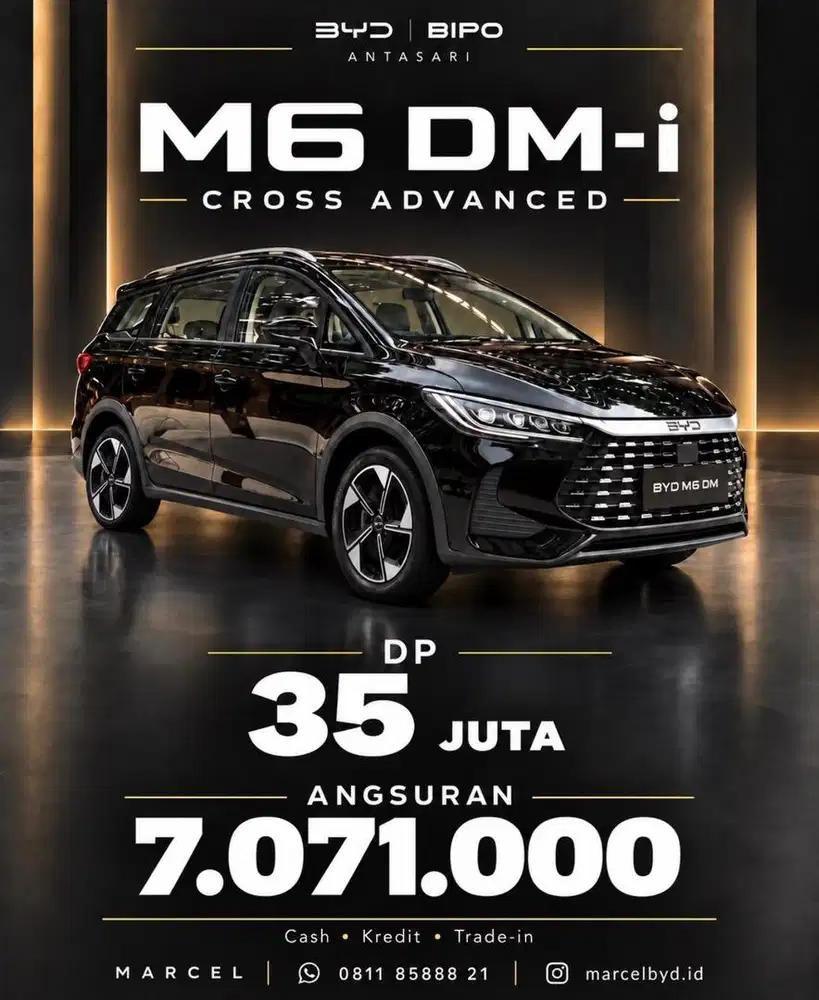 [DP 35JT] MOBIL BARU BYD M6 DM CROSS ADVANCED