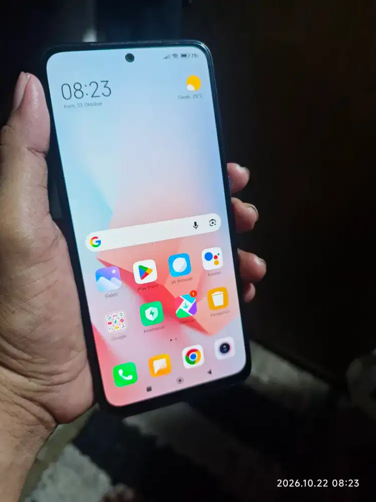 Redmi note 10s 8/128 (Hp saja)  mulus normal LCD ori siap pakai