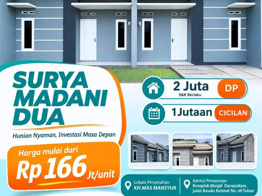 Rumah Subsidi Surya Madani Dua, Pilihan Tepat Untuk Hunian Masa Depan
