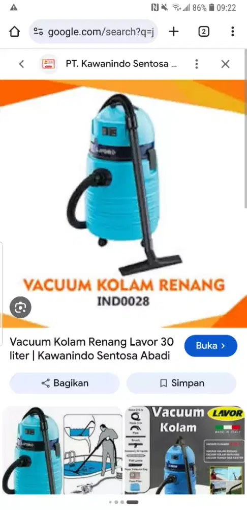Vacum kolam renang/ikan