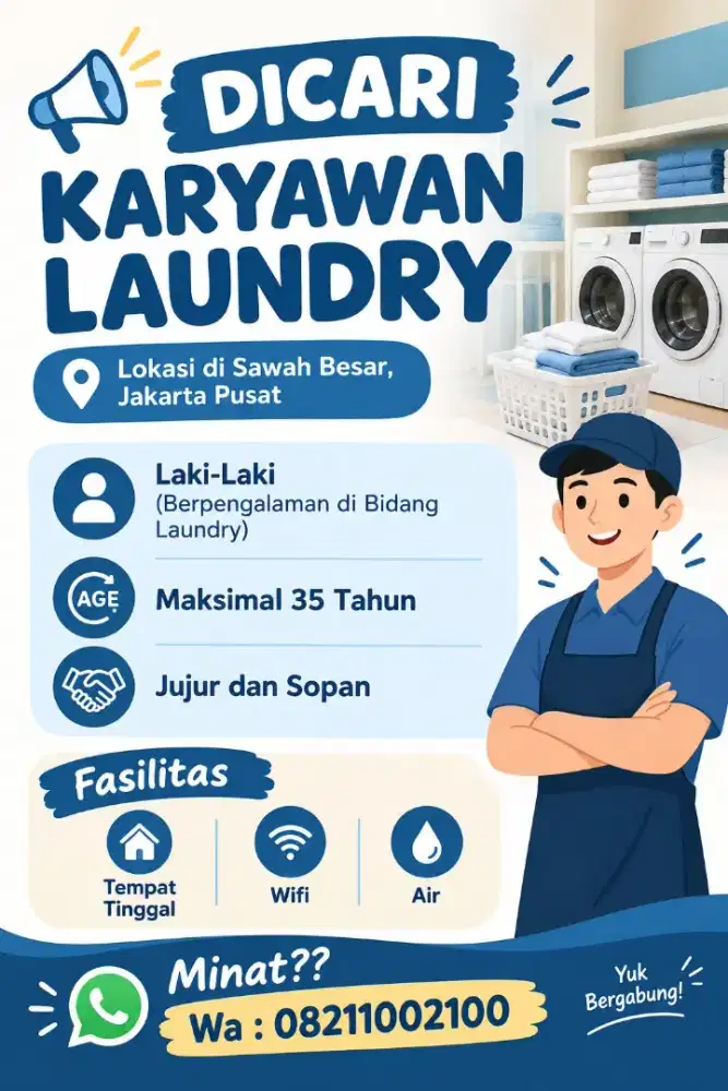 LOWONGAN KERJA LAUNDRY