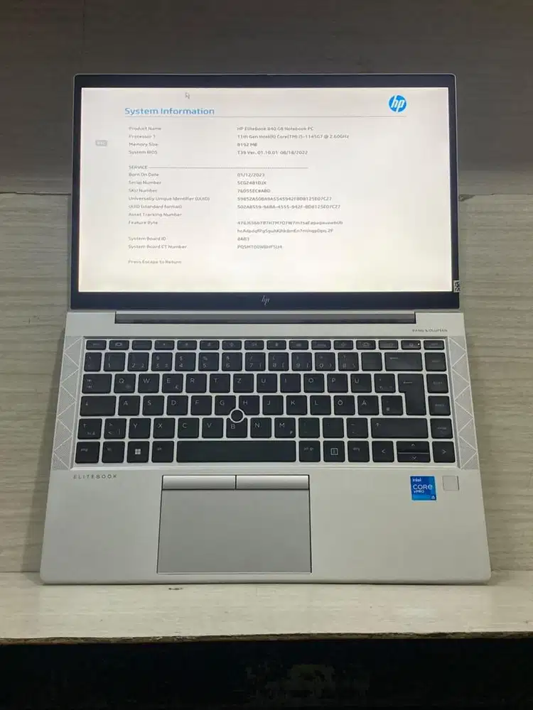Laptop HP Elitebook 840 G8 i5 GEN 11 | RAM 8GB SSD 256GB 14inch FHD