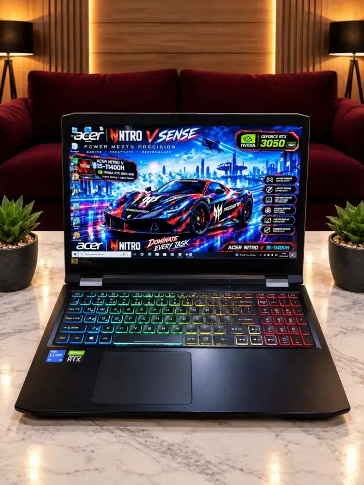 Laptop Gaming Acer Nitro 5 i5 Gen 11 RTX 3050 RAM 16GB SSD 512GB