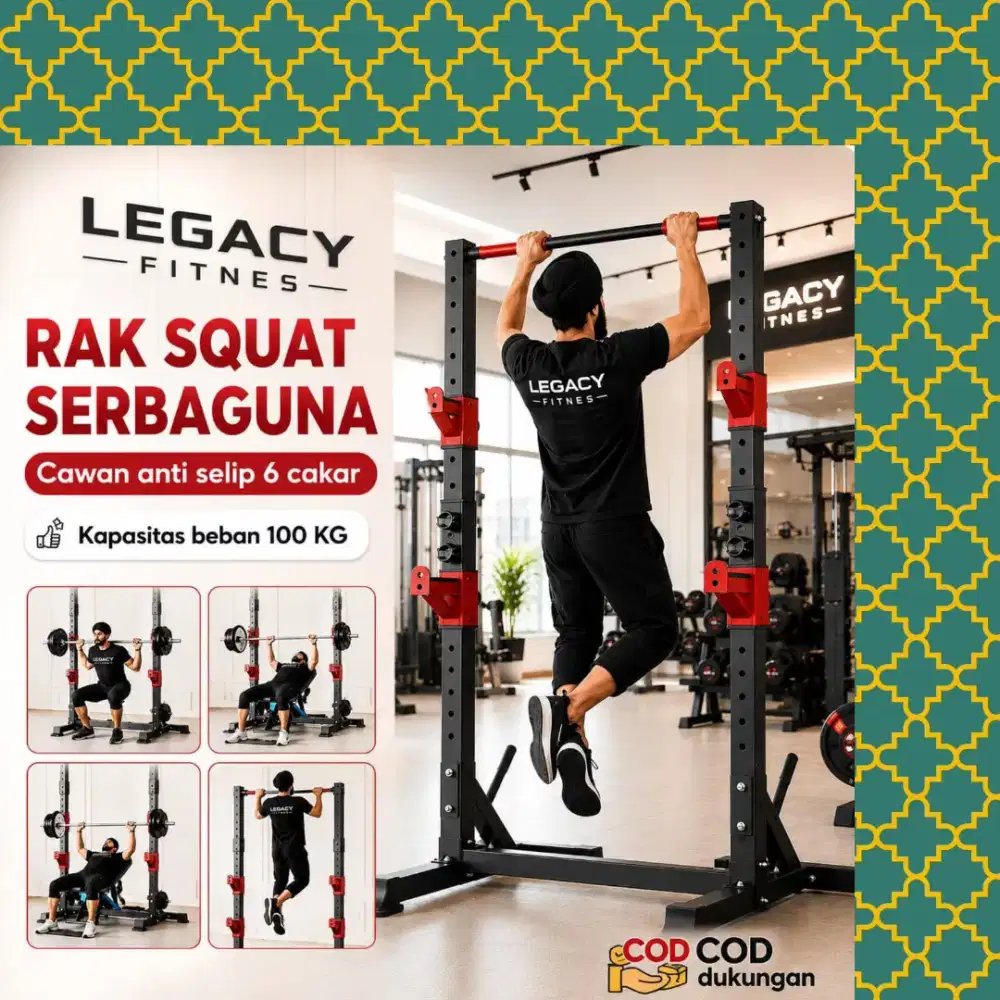 Rak Squat Legacy Serbaguna alat fitnes CSB-882
