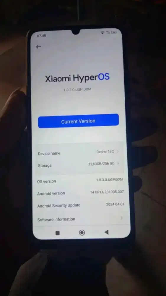 Redmi 13 c ram 8/256 batangan mulus no minus