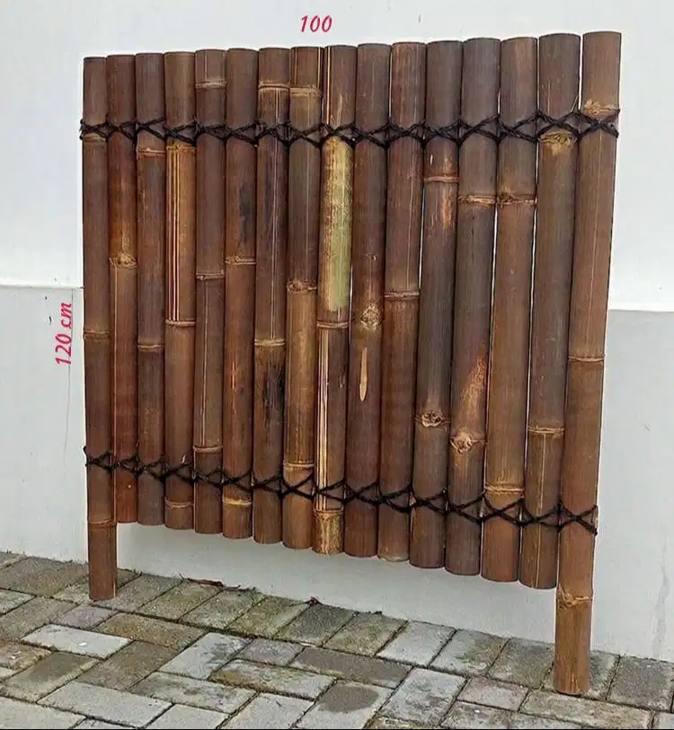 pagar bambu belah berkaki 100x120 cm