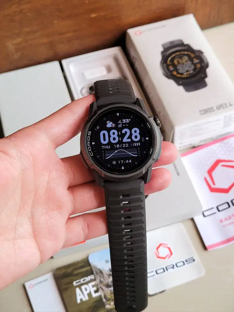 Coros Apex 4 46mm Sapphire Titanium Black Garansi Resmi Preloved Pro