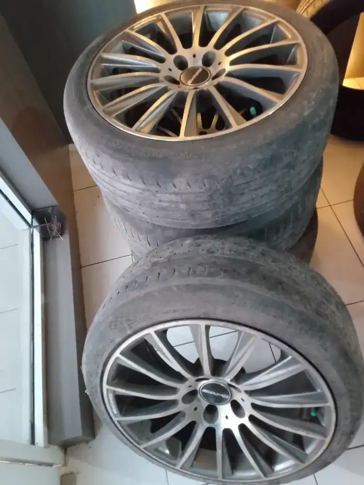 DIJUAL CEPAT - VELG MERZY RING 18 + BAN 225/45 R18 PCD 5x114.3*