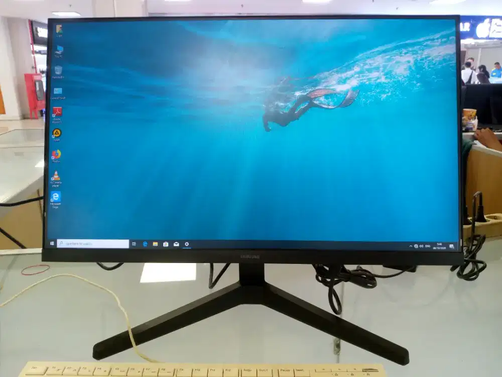 Jual LED Monitor SAMSUNG 24INCH FRAMELESS Borderless IPS FHD HDMI