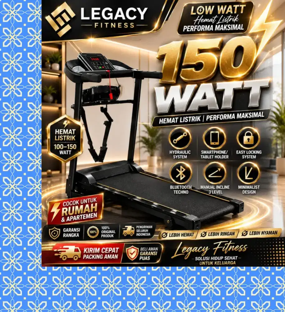 Treadmill elektrik New Falcon alat olahraga VCF-531