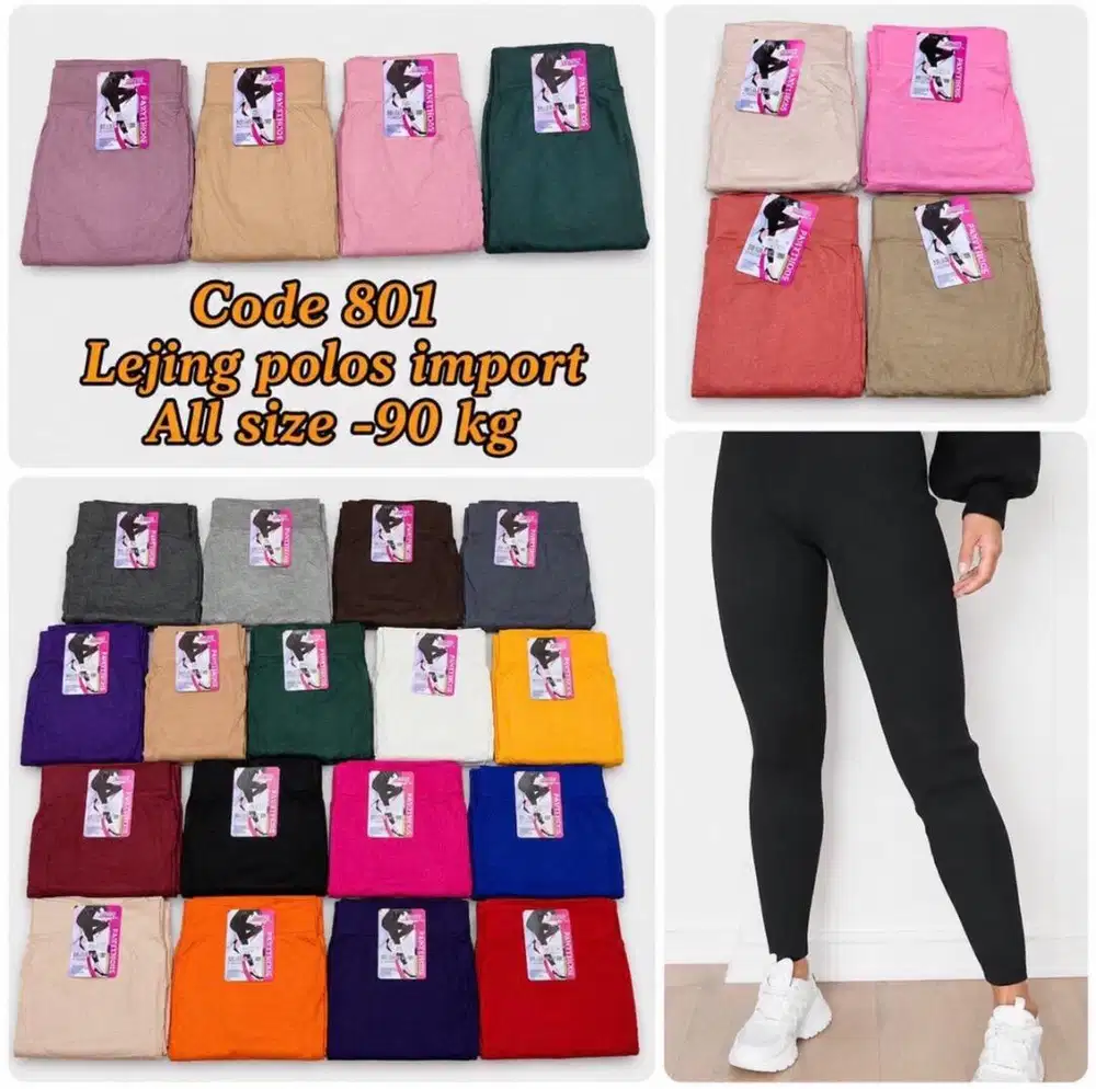 Legging import / lengging panjang / legging pendek