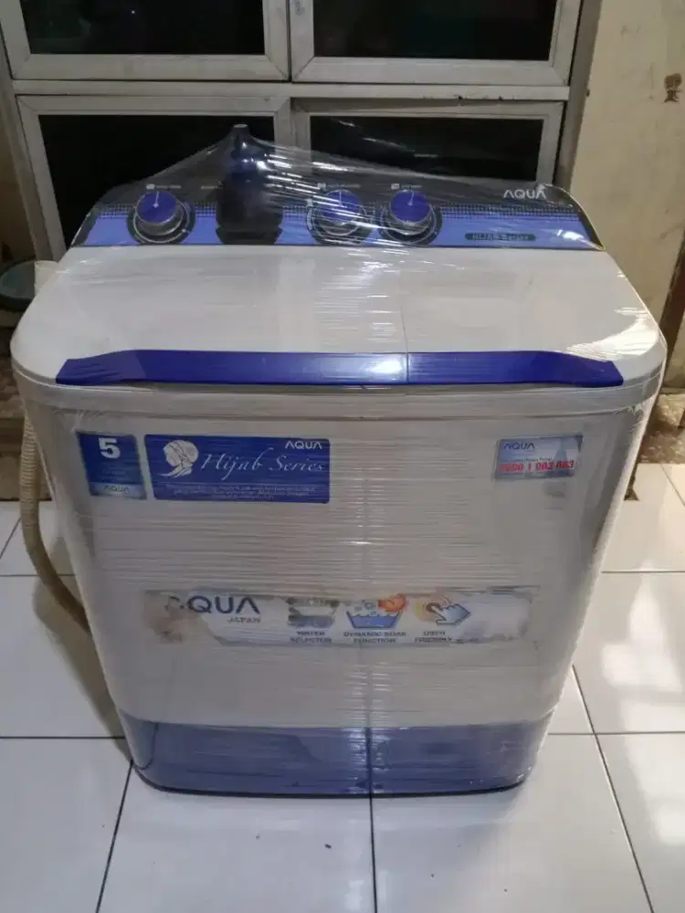 MANGGA MESIN CUCI MERK AQUA 8KG MULPIS SIAP PAKAI