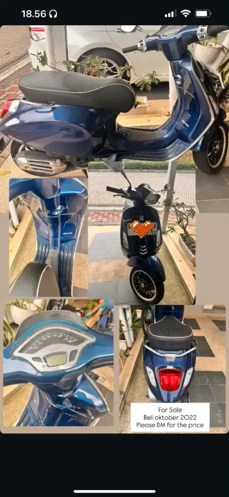 Di jual vespa sprint IGET 2022 KM 917