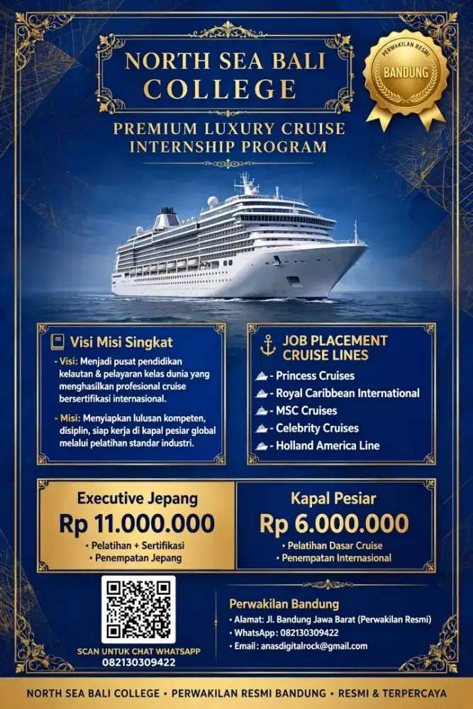 Kerja Kapal Pesiar Gaji Dollar - NSB Perwakilan Resmi Bandung
