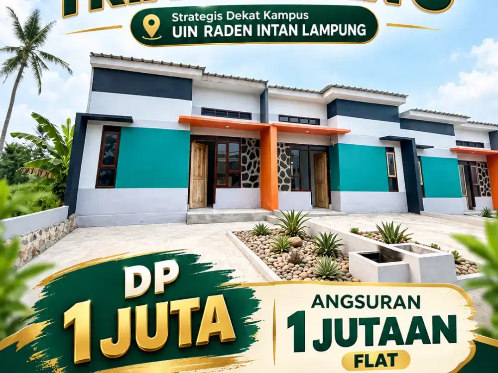 Rumah Subsidi Dp 1 Juta Dekat Kampus UIN