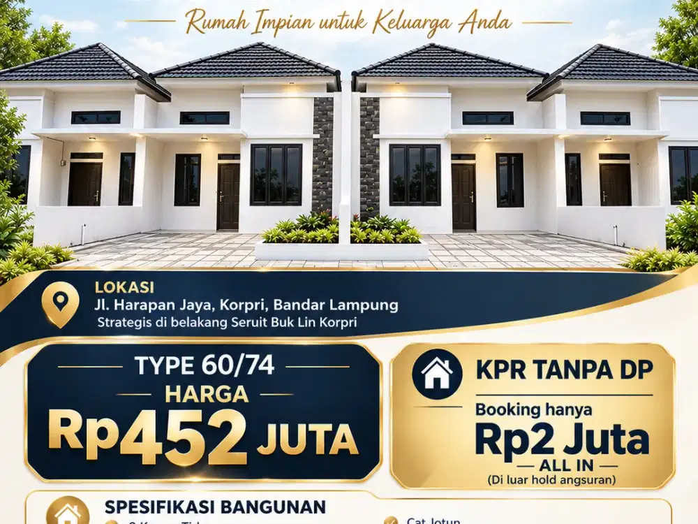 Rumah Komersil Dp 2 Juta Terima Kunci