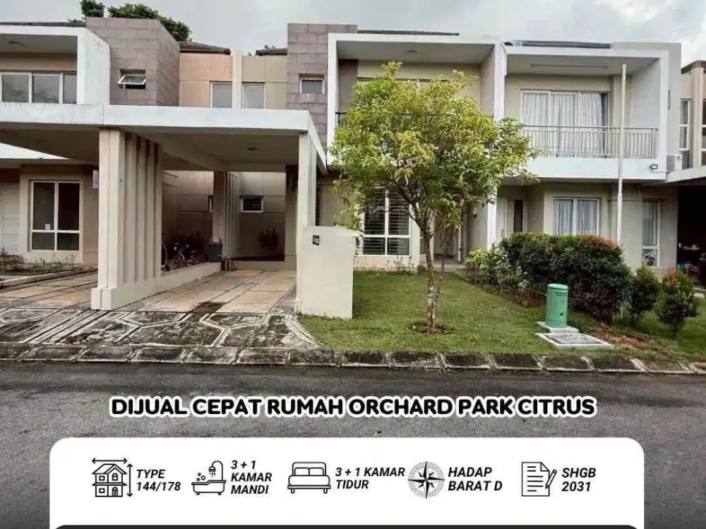Dijual Cepat‼
Orchard Park Citrus - Batam Center