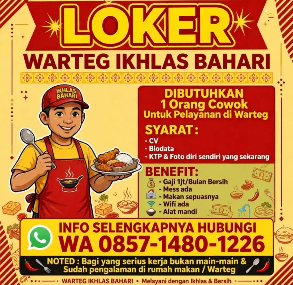 Lowongan kerja warteg
