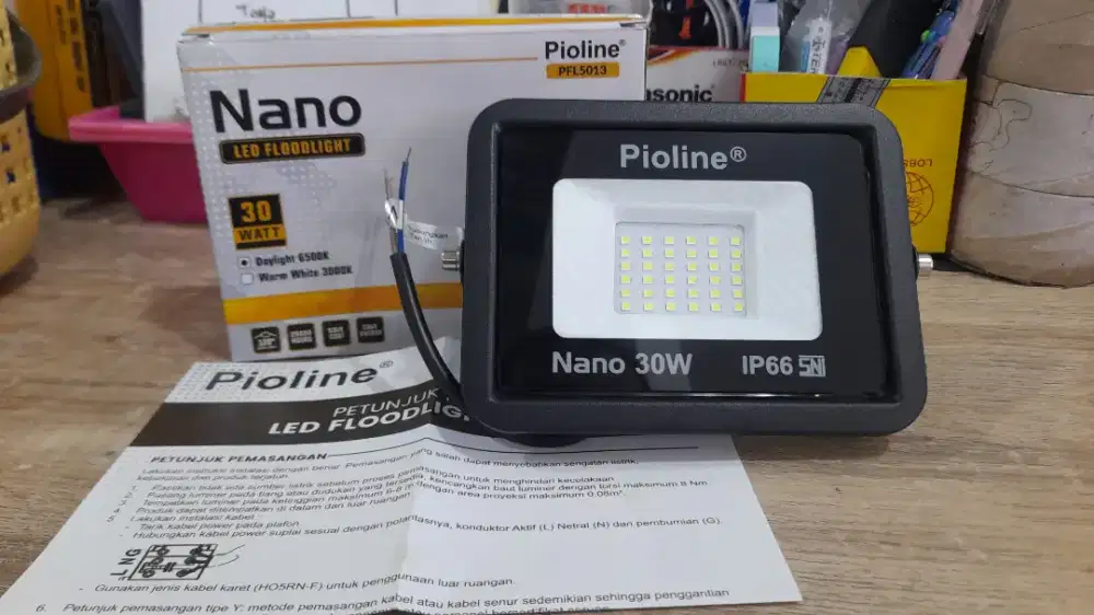 Lampu Sorot LED Pioline Nano 30 Watt  – Hemat Energi & Anti Air IP66
