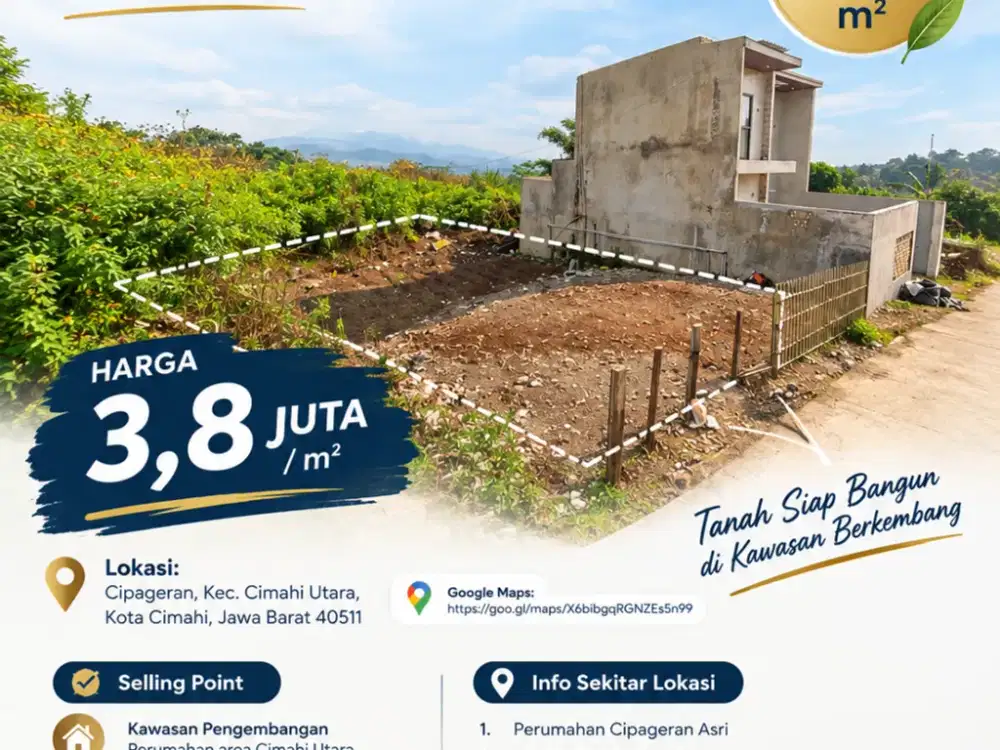 PERMATA CIPAGERAN – Kesempatan Memiliki Kavling di Cimahi Utara