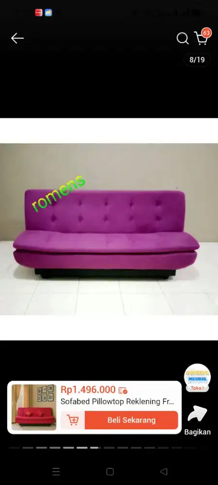 Di jual murah Sofa bed