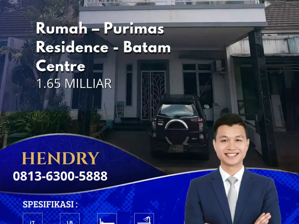 Dijual Cepat Rumah 2 Lantai Semi Furish Purimas Residence - Batam Centre