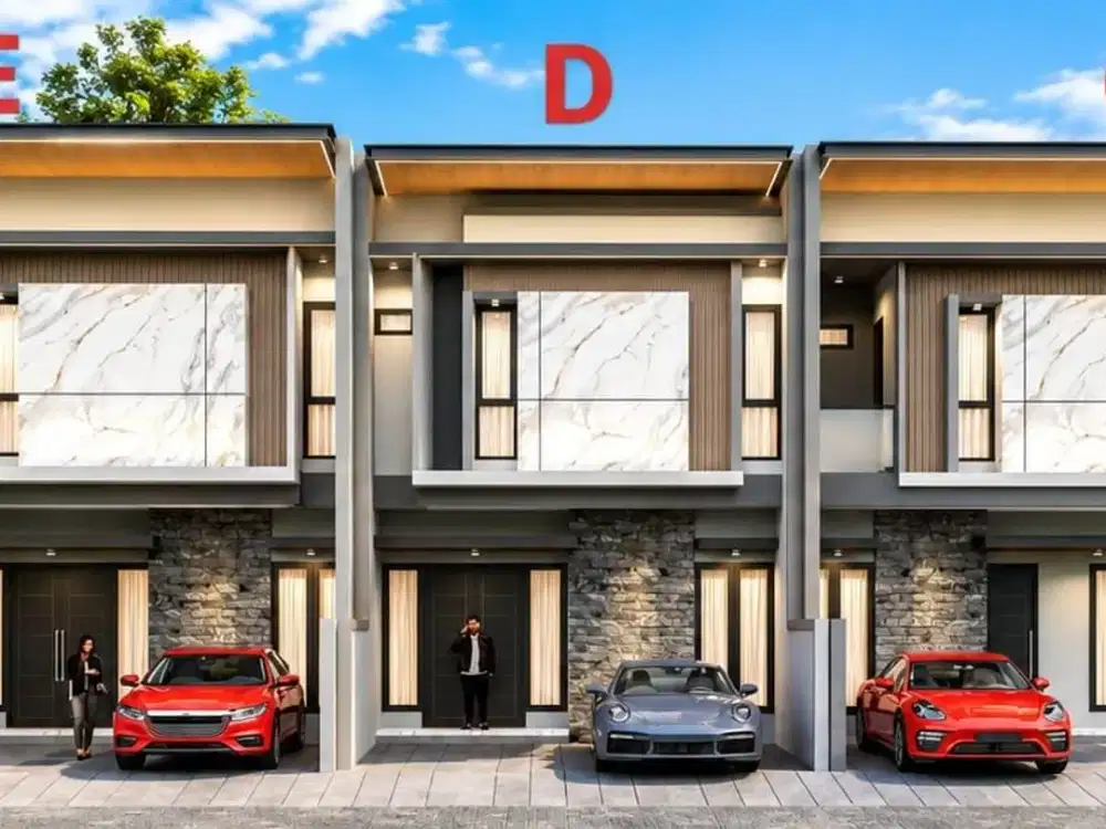 Rumah 2 Lantai Minimalis Modern Baru SHM di Manyar Rejo