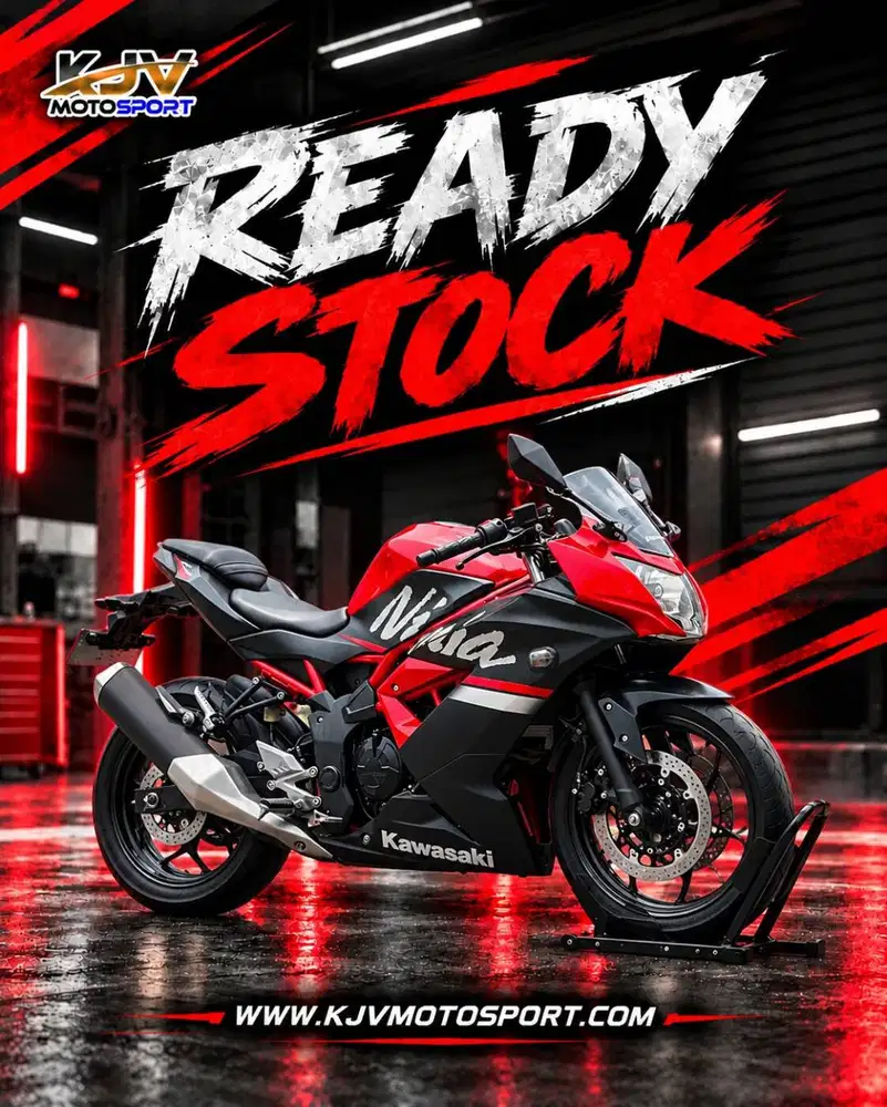 KAWASAKI NINJA 250 MONO SL MERAH 2019 KM LOW PAJAK PANJANG FULL ORI