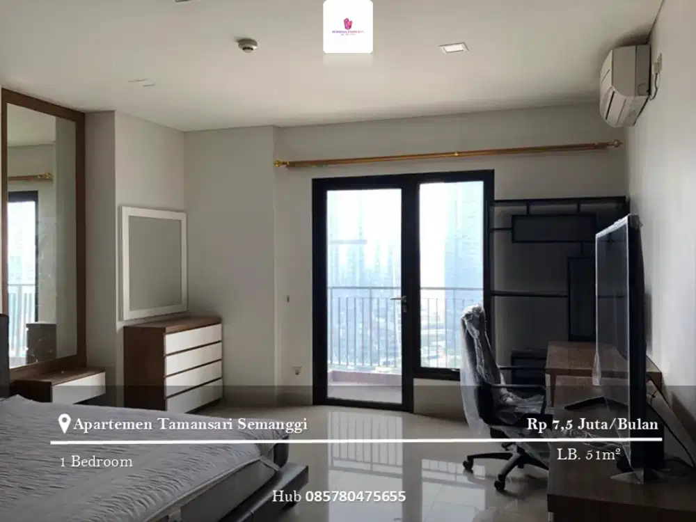Disewakan Apartement Tamansari Semanggi 1BR Full Furnished