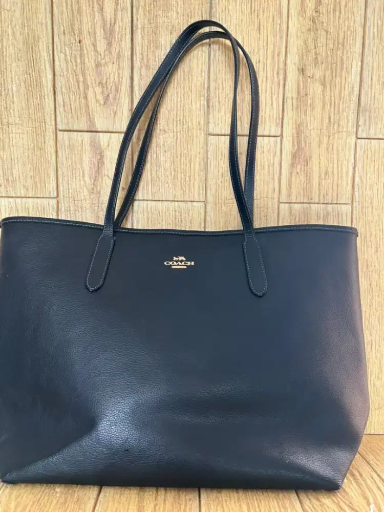 Coach City Tote Bag Black Auth