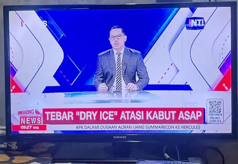 TV LED 32 INC SAMSUNG+STB DIGITAL(Minus Garis Sedikit)BAGUS&JERNIH