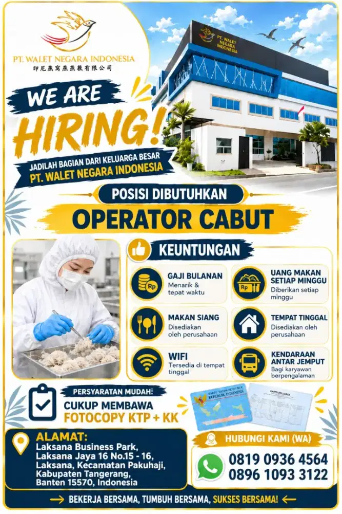 Lowongan Operator Cabut