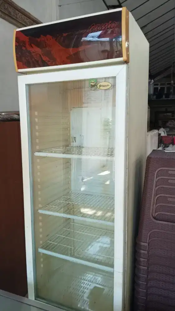 Jual showcase 350 liter dingin banget mulus
