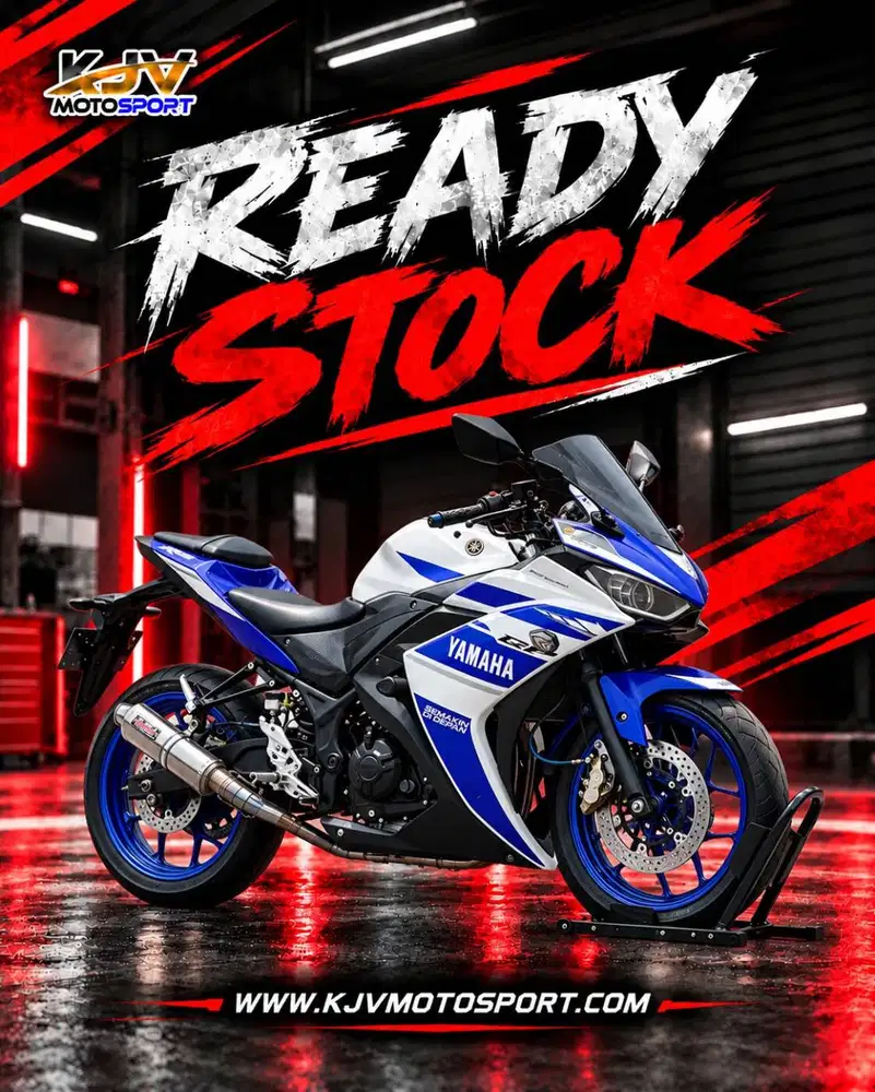 YAMAHA R25 OLD 2014 PUTIH BIRU MULUS TERAWAT SIAP PAKAI