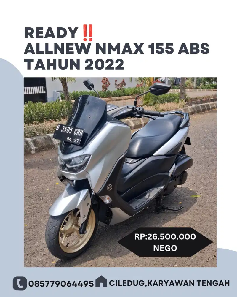 (A) Yamaha NMAX Abs Keyless tahun 2022