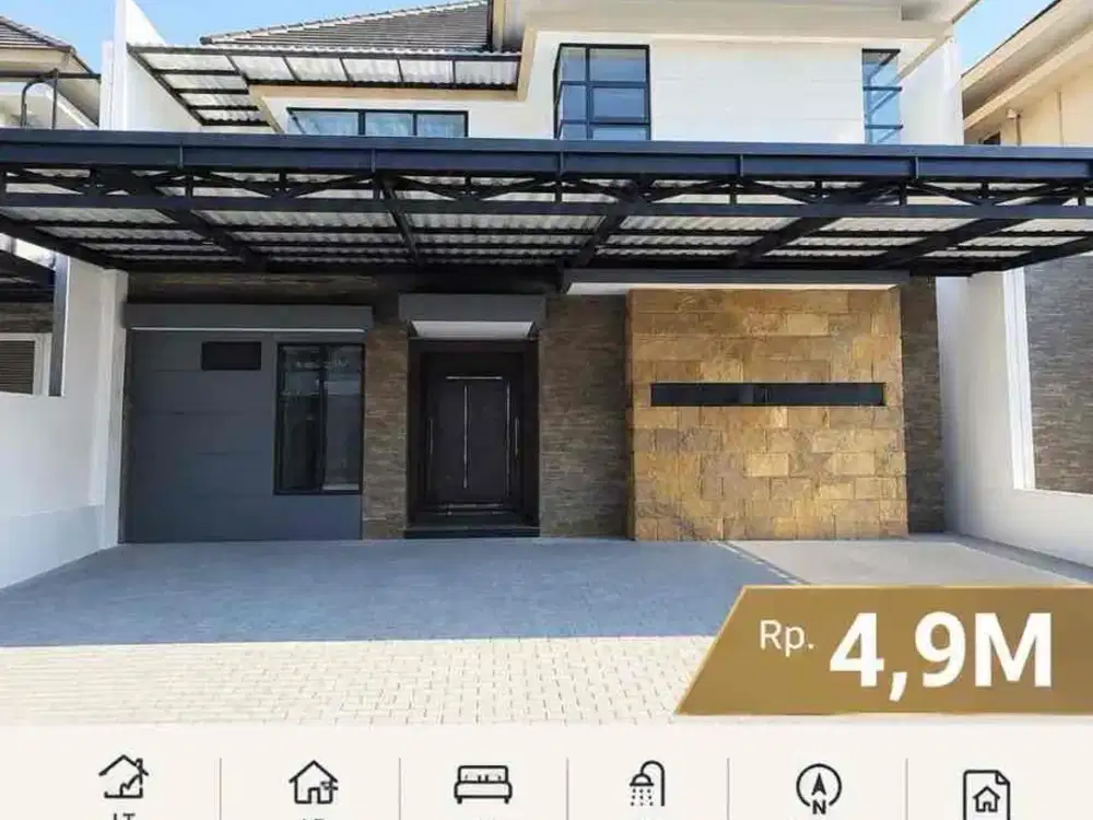 Dijual rumah minimalis WISATA BUKIT MAS Du Louvre surabaya barat