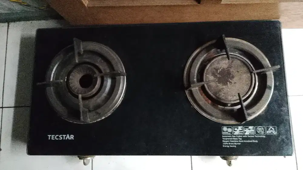 Kompor gas kaca TECSTAR 2tungku