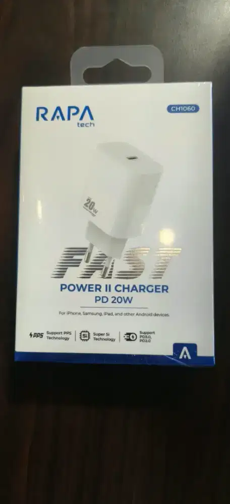 RAPATECH Rapa Power II CH1060 PD20W Charger dengan Teknologi PPS