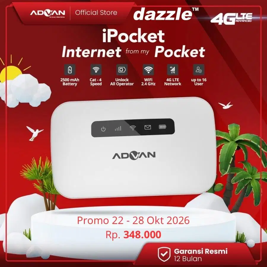 Mifi Advan Ipocket MF01 all operator