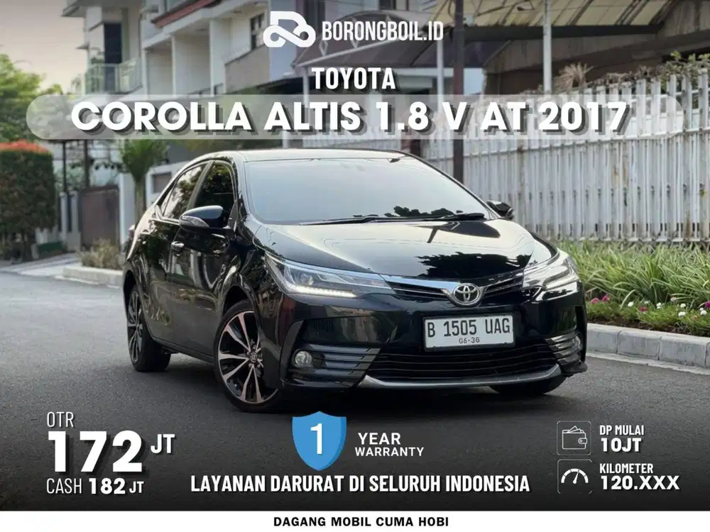[TERMURAHH] Toyota Corolla Altis 1.8 V A/T Facelift 2017 Hitam