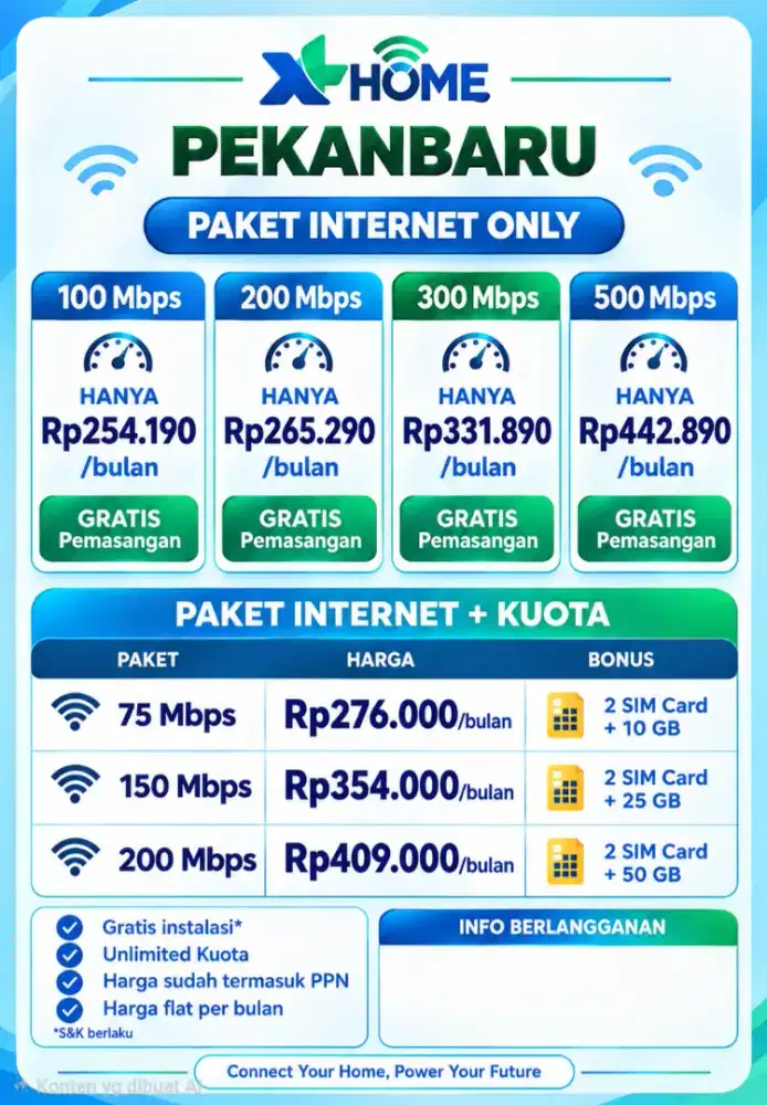 PROMO WIFI XL HOME PEKANBARU
