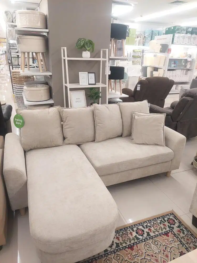 SOFA L BAHAN KAIN 3 DUDUKAN