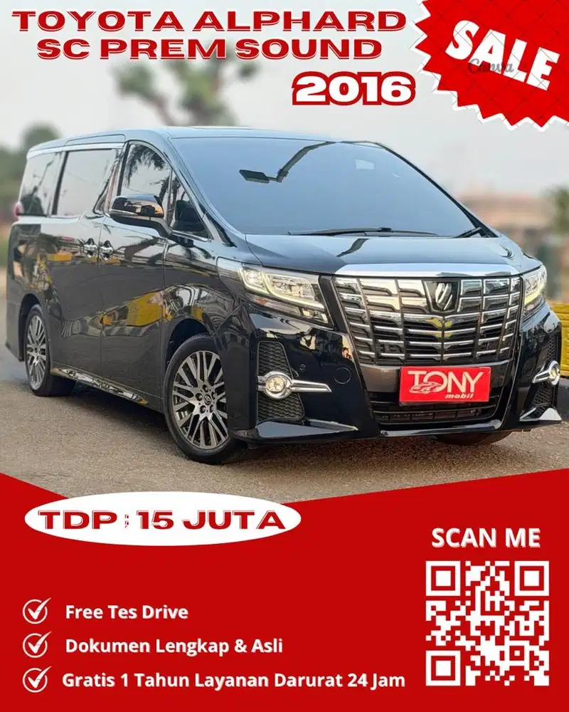 Toyota Alphard 2.5 SC Premium Sound 2016 Hitam