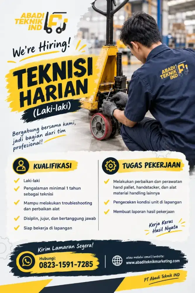 LOWONGAN TEKNISI